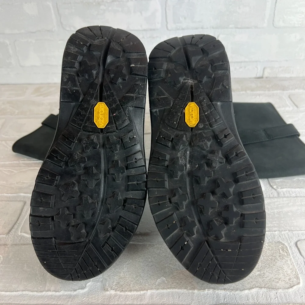 Chaco Credence Tall Vibram Nurl Boots Womens 6.5 Black Leather‎ Performance 37.5